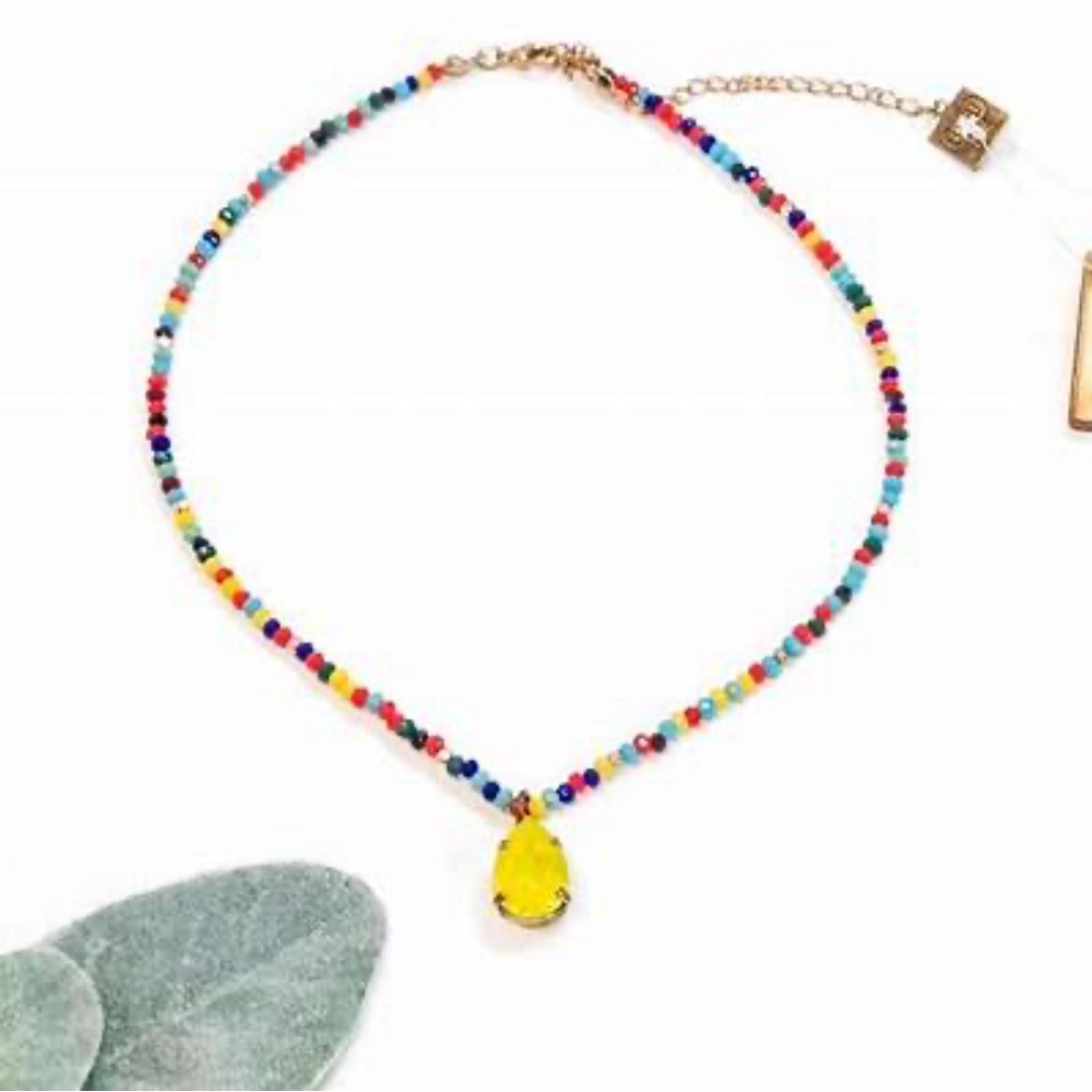 Pink Panache Multicolored Crystal Beaded Necklace - Picture 1 of 9